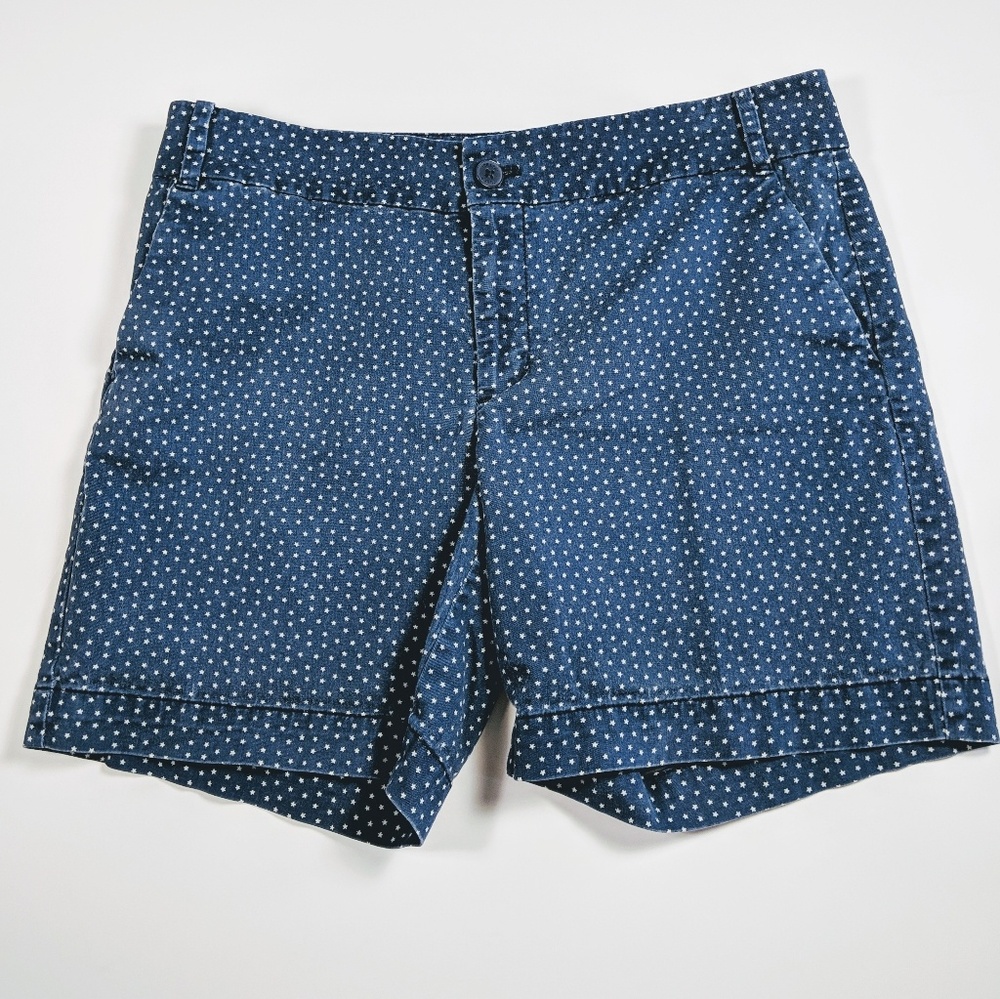 Chaps Indigo Blue Navy Shorts w/ Stars Star Size 6